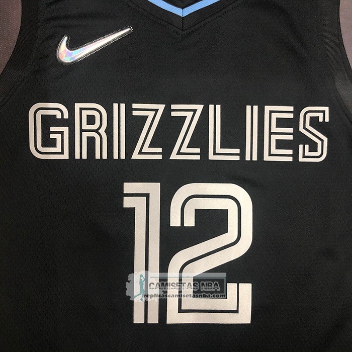 Camiseta Memphis Grizzlies Ja Morant NO 12 Select Series Negro